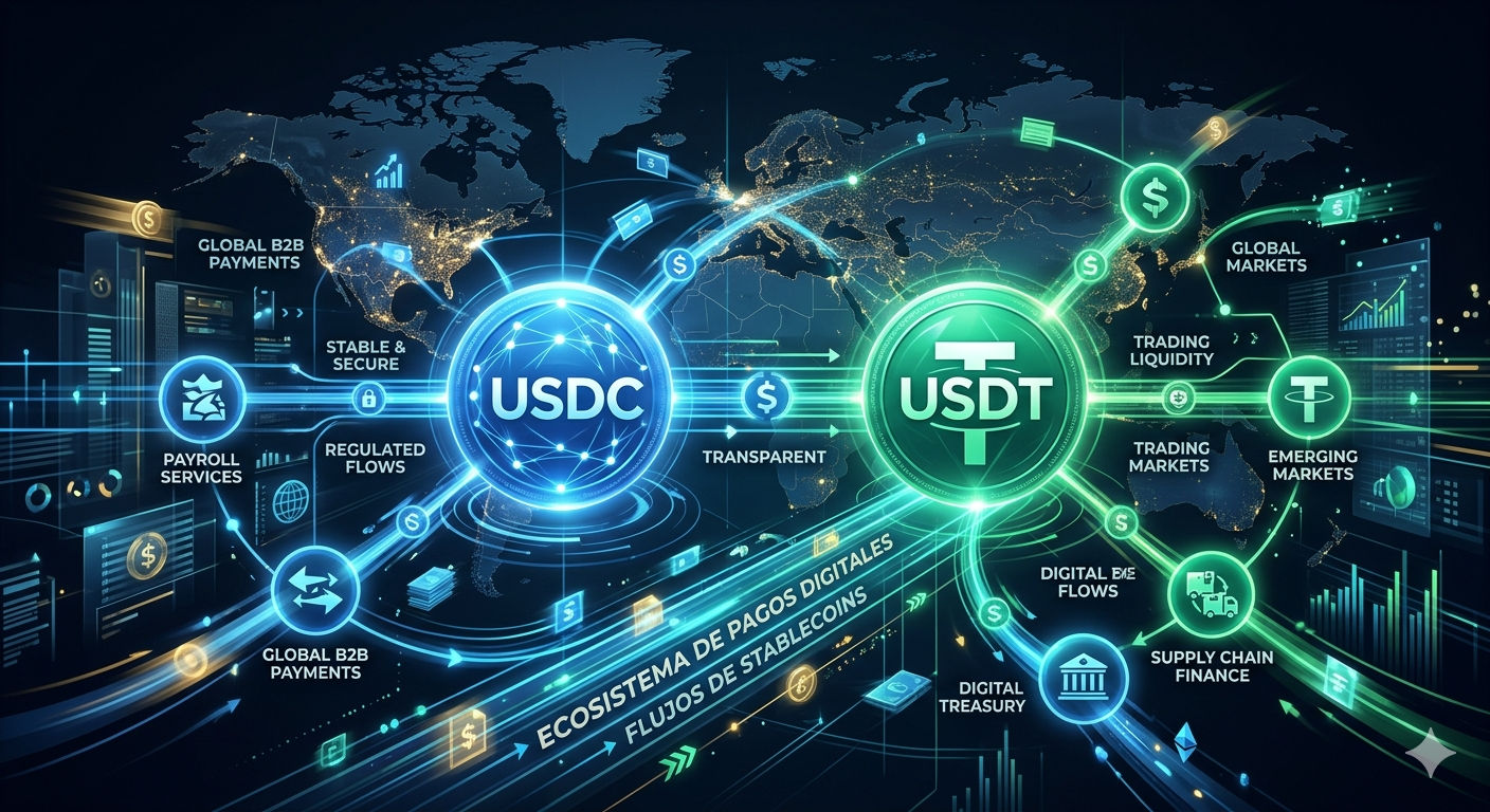 Pagos masivos en USDC vs Pagos masivos en USDT: Principales ventajas y desventajas