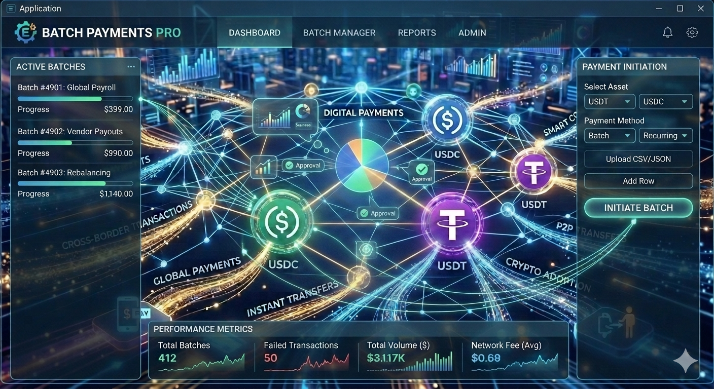 Pagos por lotes en stablecoin: Puntos a tomar en cuenta para elegir un proveedor